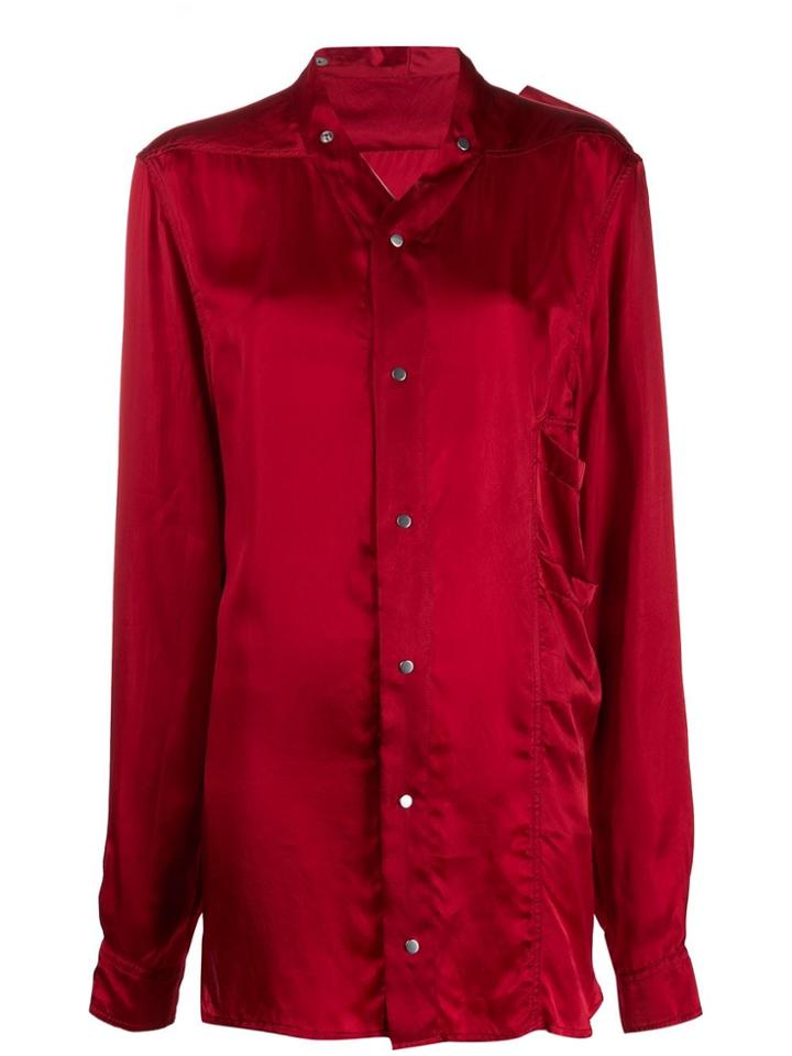 Rick Owens Button-up Shirt - Red