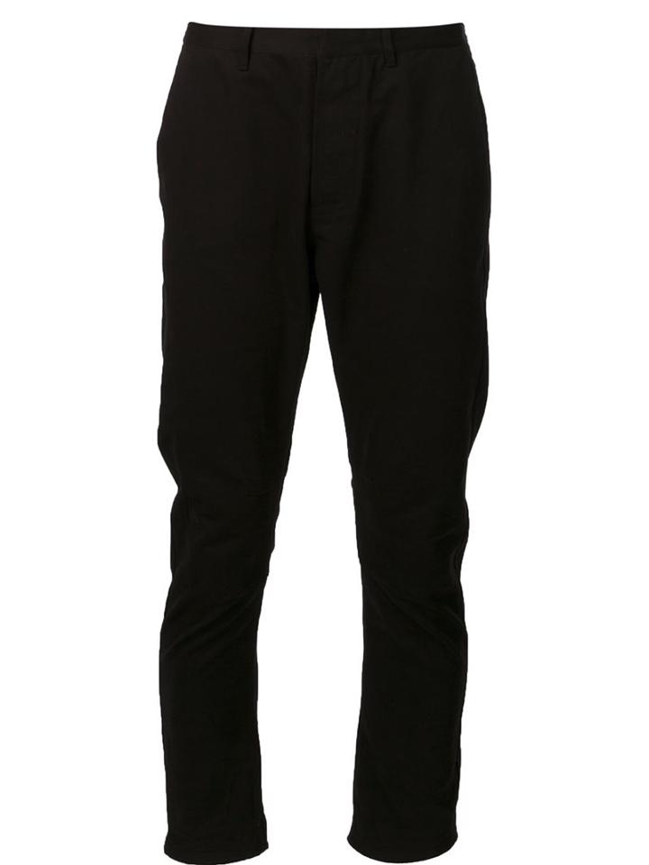Siki Im Cropped Trousers, Men's, Size: 32, Black, Cotton