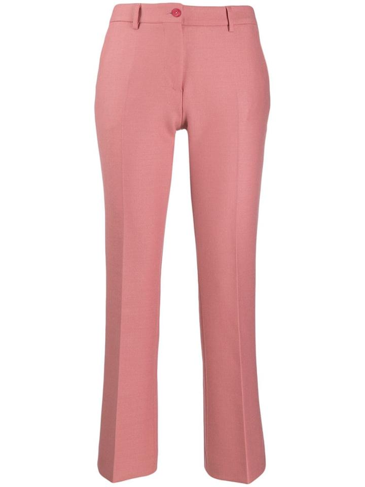 Pt01 Flared Cropped Trousers - Pink