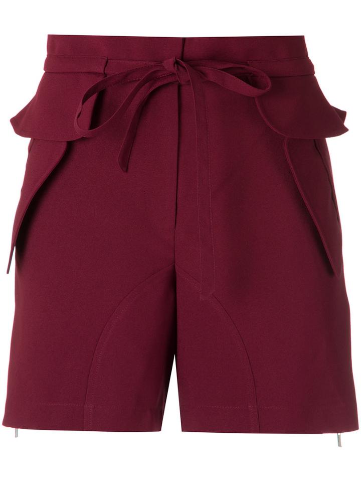 Olympiah - Drawstring Shorts - Women - Polyester/spandex/elastane - 40, Red, Polyester/spandex/elastane