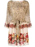 Twin-set Leopard Print Dress - Neutrals