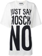 Moschino Just Say No T-shirt, Women's, Size: Medium, White, Cotton