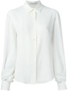 Agnona Classic Button Down Shirt, Women's, Size: 46, White, Silk