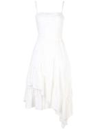 Derek Lam 10 Crosby Cami Dress With Asymmetrical Hem - White