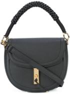 Altuzarra - Woven Handle Saddle Bag - Women - Calf Leather - One Size, Black, Calf Leather