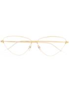 Balenciaga Eyewear Triangular Shaped Glasses - Gold