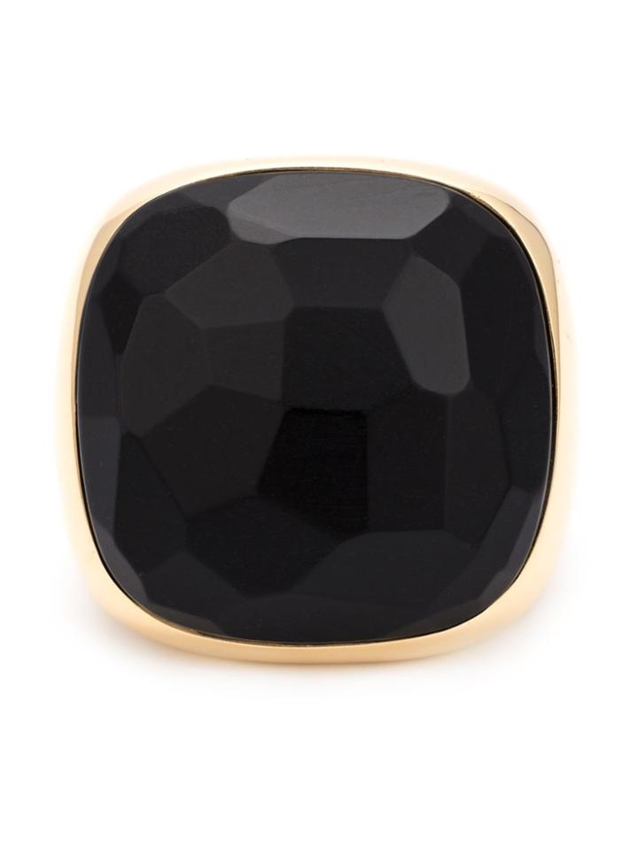 Pomellato Square Jet Ring - Black
