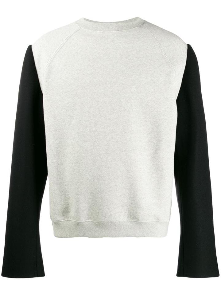 Maison Margiela Contrast Sleeve Sweatshirt - Grey