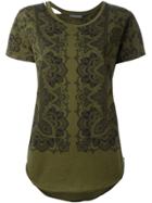 Alexander Mcqueen Paisley Print T-shirt - Green