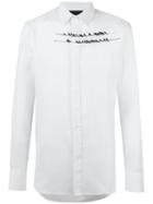 Ann Demeulemeester Grise Birds Print Shirt, Men's, Size: Small, White, Cotton