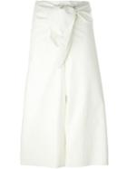 Msgm Oversized Tie Cropped Trousers