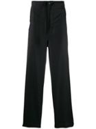 Comme Des Garçons Homme Plus High Waisted Trousers - Black
