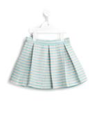 Hucklebones London Beach Stripe Box Pleat Skirt, Girl's, Size: 10 Yrs