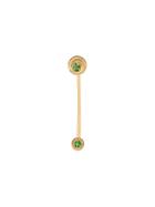 Delfina Delettrez 18kt Yellow Gold Dots Tsavorite Earring - Green