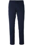 P.a.r.o.s.h. Slim Fit Cropped Trousers, Women's, Size: Xs, Blue, Cotton/spandex/elastane
