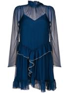 See By Chloé Ruffle Detailed Dress - Blue