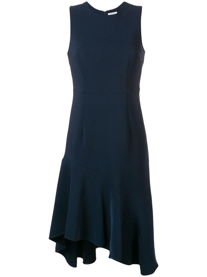 P.a.r.o.s.h. Asymmetric Peplum Dress - Blue