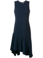 P.a.r.o.s.h. Asymmetric Peplum Dress - Blue