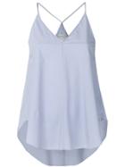 Forte Forte Curved-hem Oversized Camisole - Pink & Purple