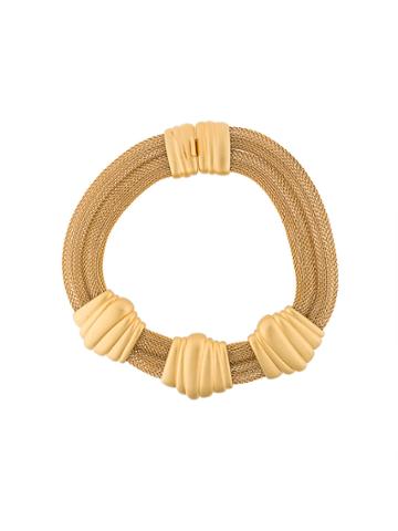 Monet Vintage 1980s Vintage Monet Statement Collar Necklace - Metallic