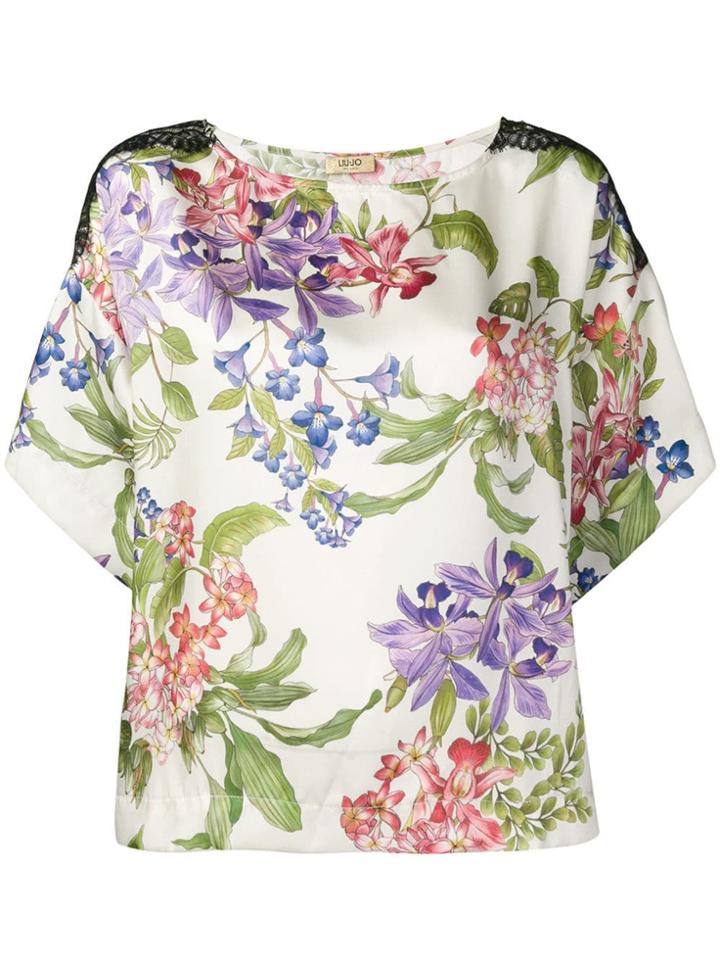 Liu Jo Fantasia Floral Blouse - Neutrals