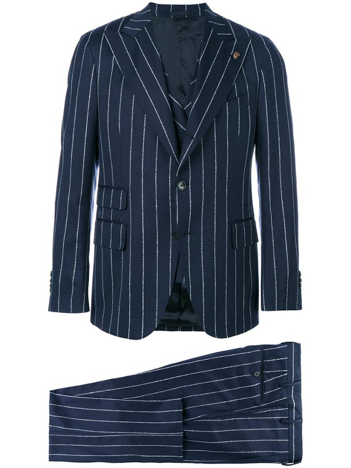 Gabriele Pasini Pinstripe Two-piece Suit - Blue