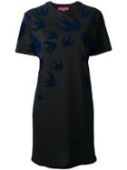 Mcq Alexander Mcqueen Swallow Shirt Dress - Black