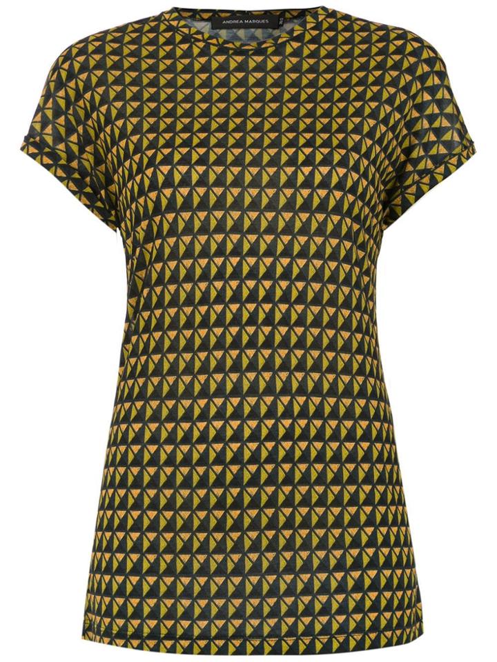 Andrea Marques Printed T-shirt - Green