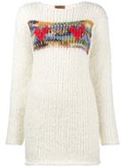 Missoni Hearts Hand Knitted Chunky Jumper - White