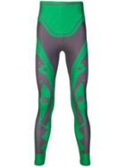 Walter Van Beirendonck Abstract Print Leggings - Green