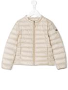 Moncler Kids Padded Jacket, Girl's, Size: 8 Yrs, Nude/neutrals