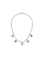 Chanel Pre-owned Cc Logos Medallion Motif Pendant Necklace - Silver