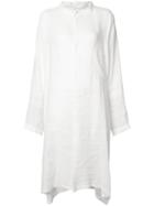Y's - Oversize Shirt Dress - Women - Linen/flax/tencel - 1, White, Linen/flax/tencel