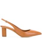 Salvatore Ferragamo Pointed Toe Sandals - Brown