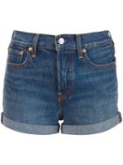 Levi's High Waisted Denim Shorts, Women's, Size: 30, Blue, Cotton/spandex/elastane