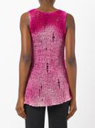 Avant Toi - Net Detail Top - Women - Silk/cotton - One Size, Pink/purple, Silk/cotton