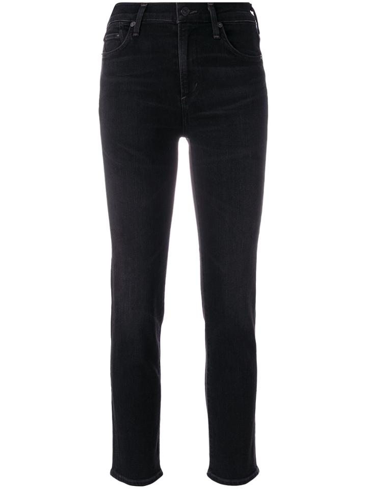 Citizens Of Humanity Cropped Denim Jeans - Black