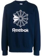 Reebok Logo Printed Sweater - Blue