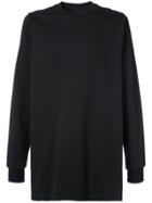 Rick Owens Long-line Long Sleeve T-shirt - Black