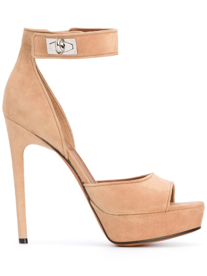Givenchy Shark Lock Sandals - Nude & Neutrals
