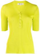 Diane Von Furstenberg Button-up Knitted Top - Green