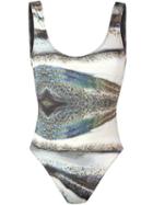 Mona 'maillot' One-piece Swimsuit, Women's, Size: Large, Green, Polyester/spandex/elastane