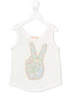 Anne Kurris Marcel Peace Tank, Girl's, Size: 12 Yrs, White