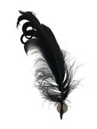 Ann Demeulemeester Feather Earring - Black
