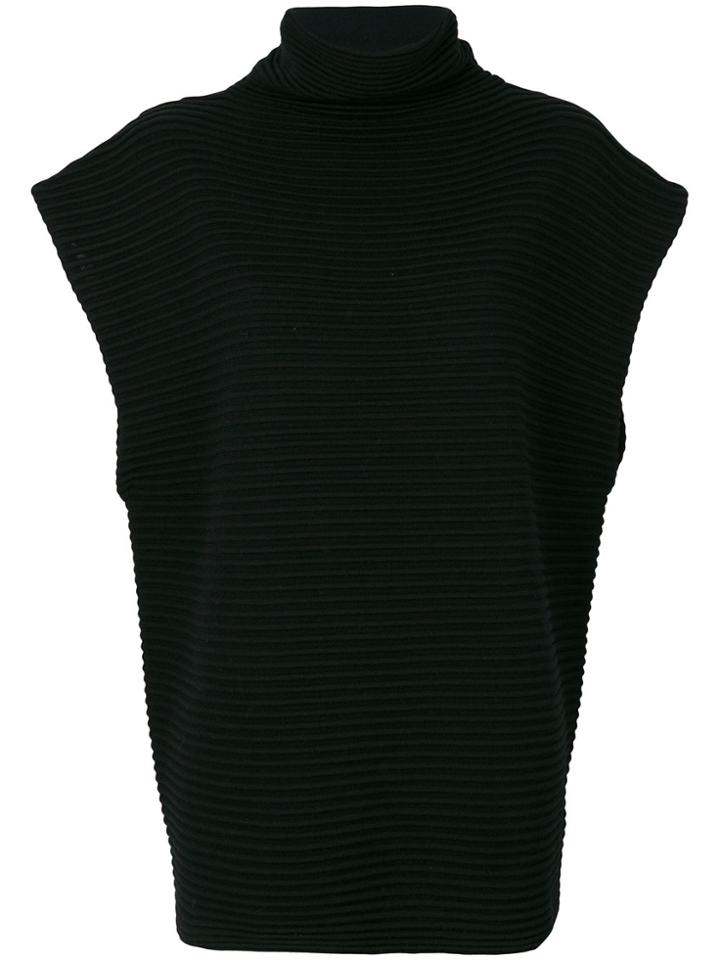 Victoria Victoria Beckham Turtleneck Tabard Sweater - Black