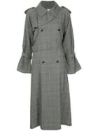 Maison Mihara Yasuhiro Herringbone Trench Coat - Grey