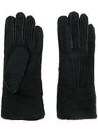 Maison Fabre Shearling Gloves - Black