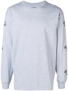 Très Bien Logo Sleeve Crew Neck Sweatshirt - Grey