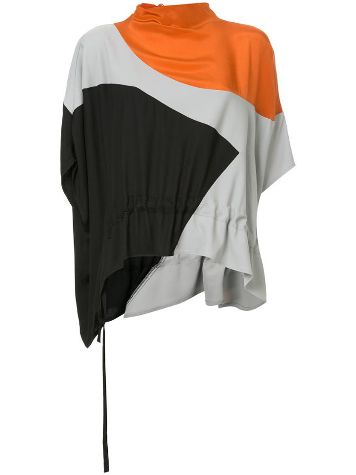 Taylor Panelled Measure Top - Yellow & Orange