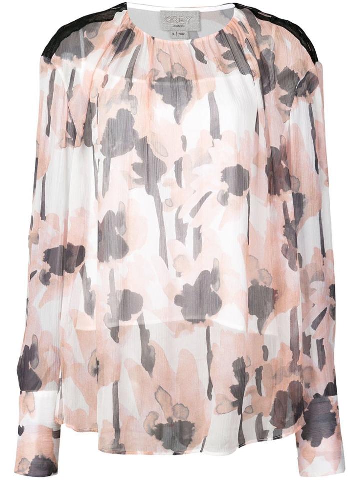 Jason Wu Floral Long-sleeve Blouse - Pink